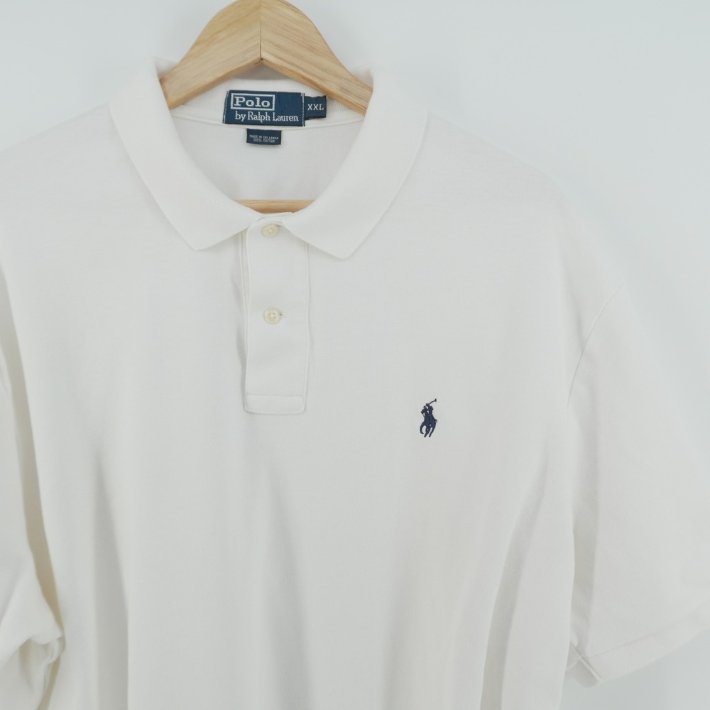 Polo Ralph Lauren Polo Shirt Mens XXL White Short Sleeve Embroidered Pony